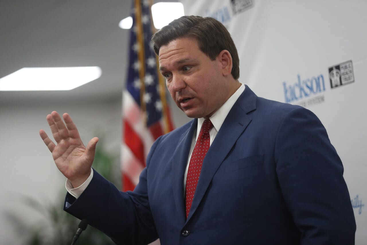 Florida Governor Ron DeSantis And Miami-Dade County Mayor Carlos Gimenez Hold Coronavirus Briefing