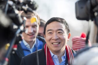 Presidential Candidate Andrew Yang Campaigns In New Hampshire Ahead Of Primary