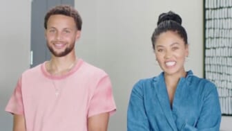Steph and Ayesha Curry donating books to Oakland schools