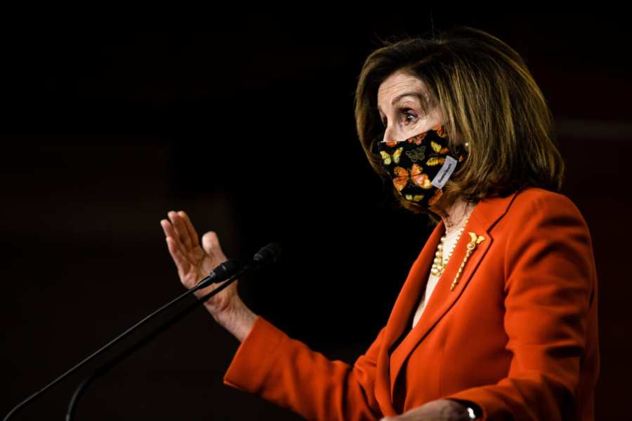 House Speaker Nancy Pelosi Holds News Conference On Capitol Hill