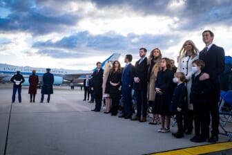 President Trump Departs For Florida At The End Of His Presidency