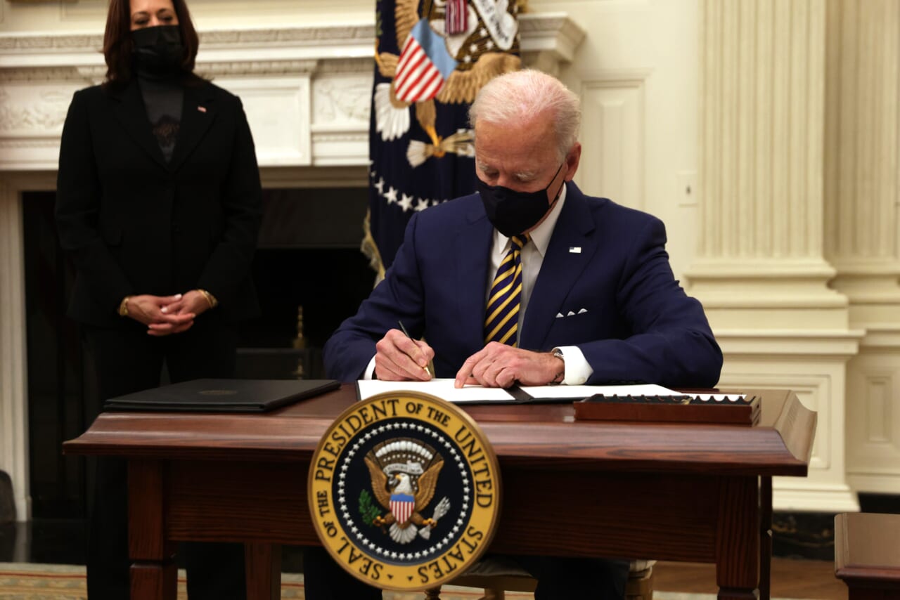 President Biden Delivers Remarks On Response To Economic Crisis From White House