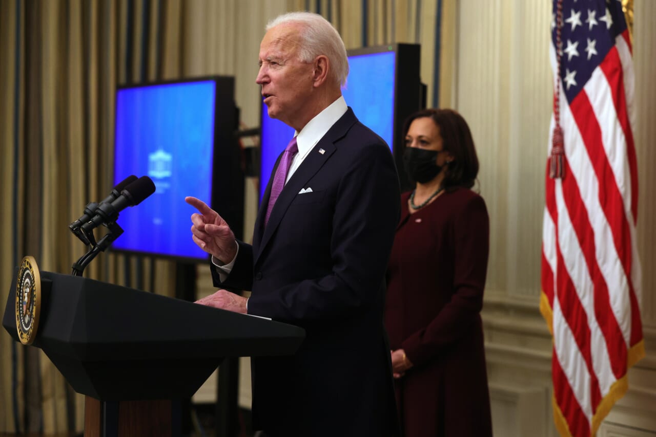 President Joe Biden Discusses His Administration's Covid Response Plan And Signs Executive Orders