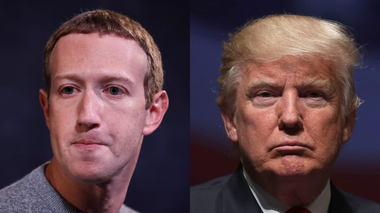 Zuckerberg Trump Facebook thegrio.com