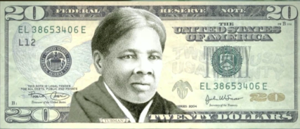 Mock photo Harriet Tubman on $20 bill, theGrio.com