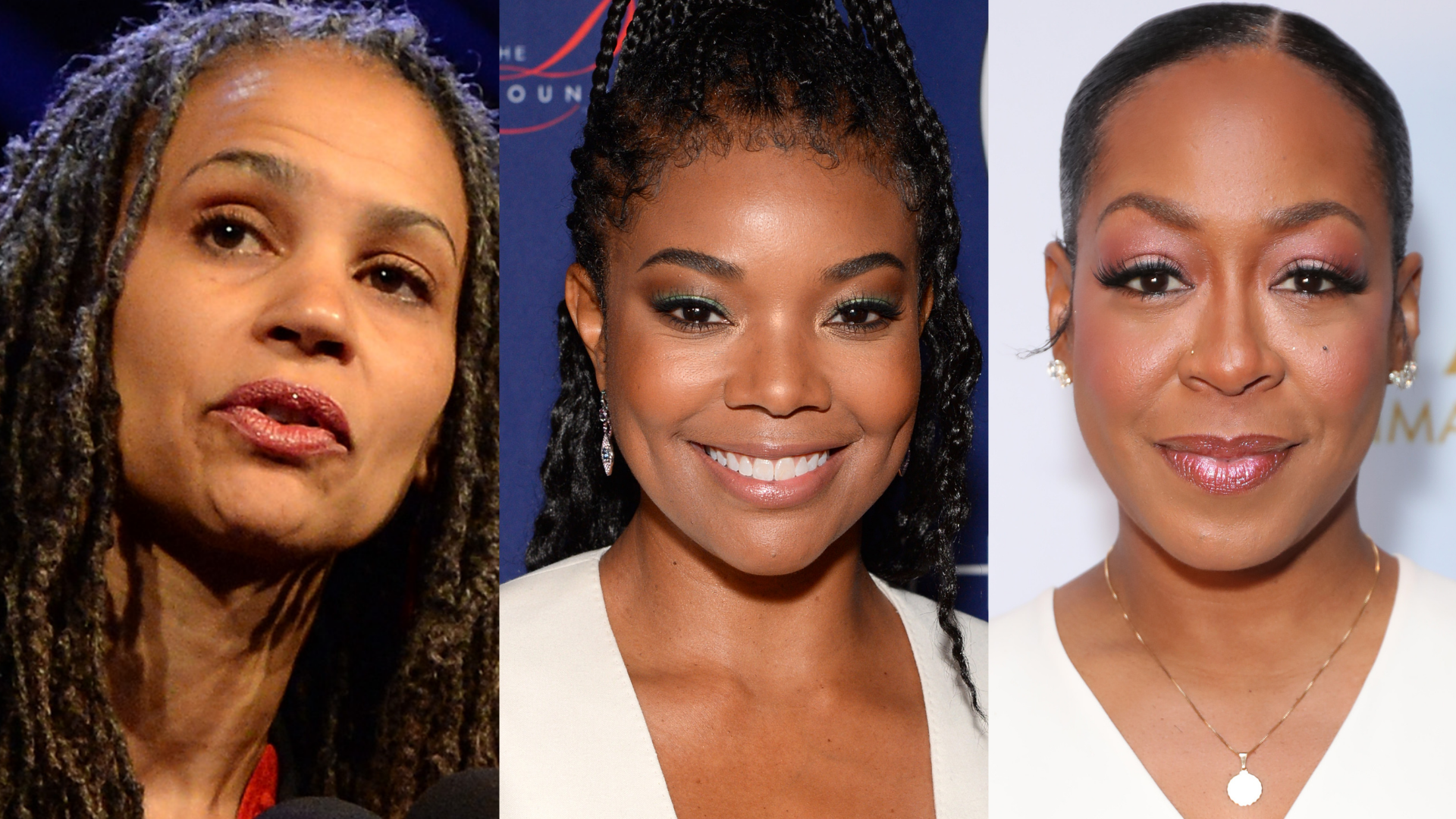 Maya Wiley, president and CEO of The Leadership Conference Education Fund, and actors Gabrielle Union and Tichina Arnold