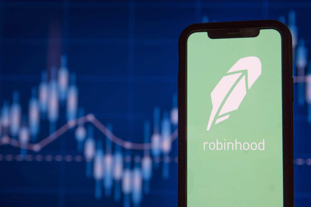 Robinhood financial investing app on a mobile device