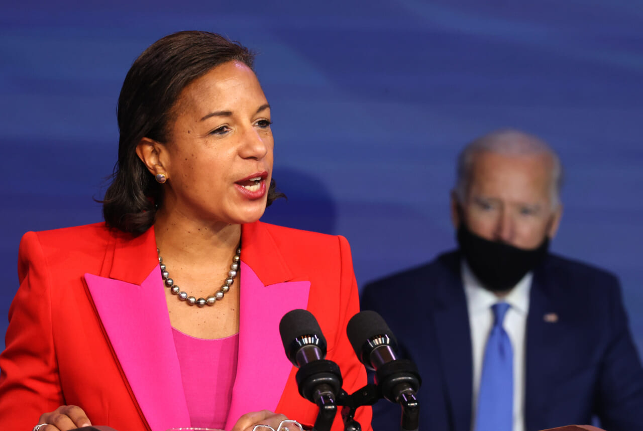 National Security Advisor Susan Rice and President Joe Biden