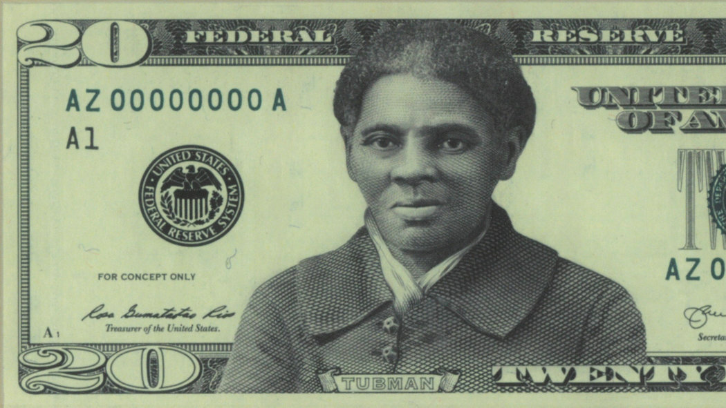 Harriet Tubman’s portrait on the front of the $20 bill