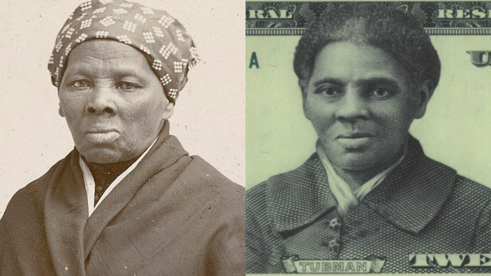 Harriet Tubman and her image on a $20 bill