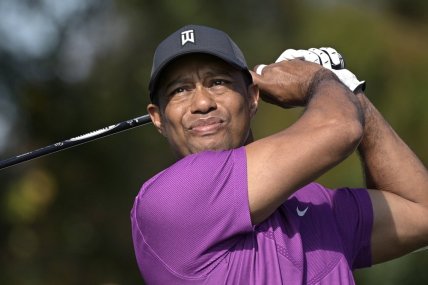 Tiger Woods shares first video of himself swinging a golf club since February auto wreck
