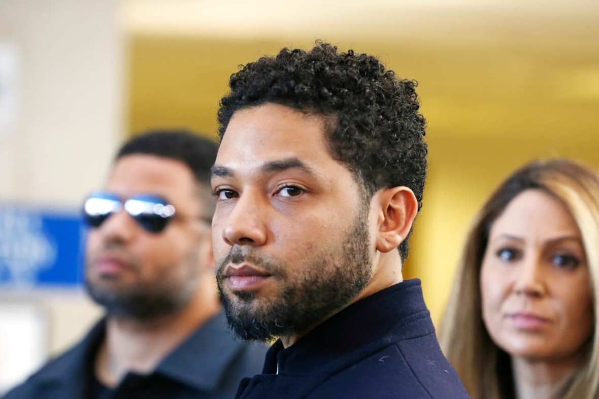 Actor Jussie Smollett Appears Outside Of Court After It Was Announced That All Charges Have Been Dropped Against Him