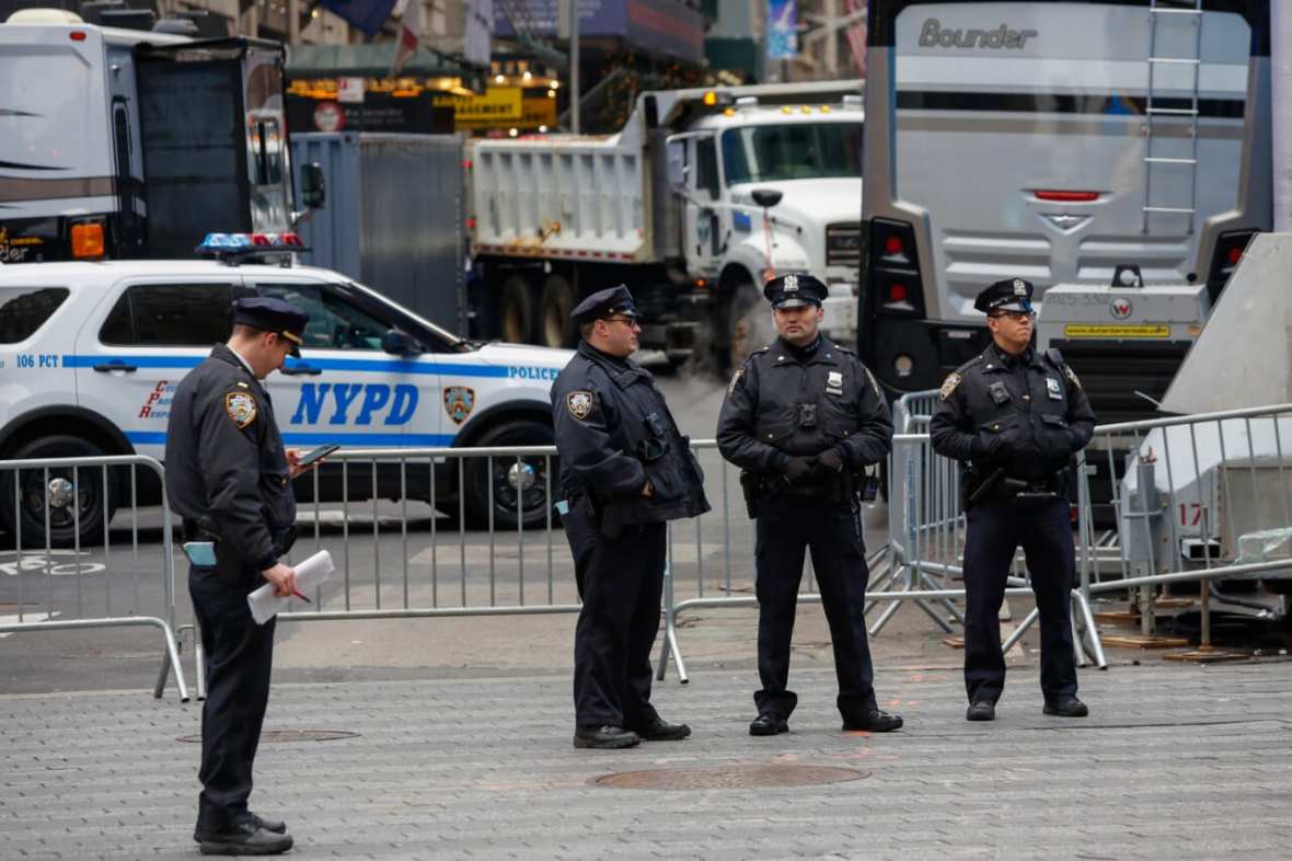 New York City Prepares For Massive Times Square New Year's Eve Celebration