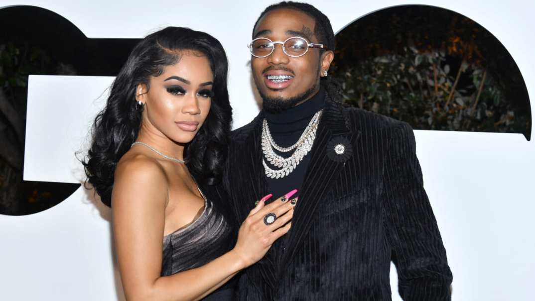 Hip-hop artists Saweetie and Quavo