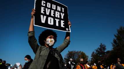 Voting Rights Protest in Philadelphia, Pennsylvania
