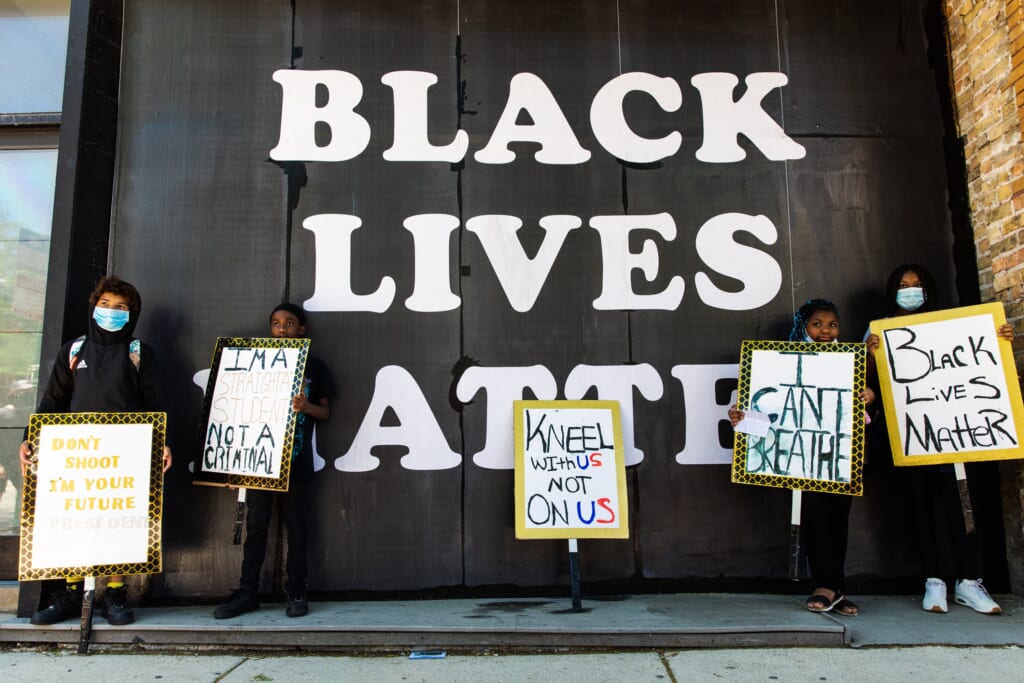 Anti-Racism Protests Held In U.S. Cities Nationwide -- Black Lives Matter movement