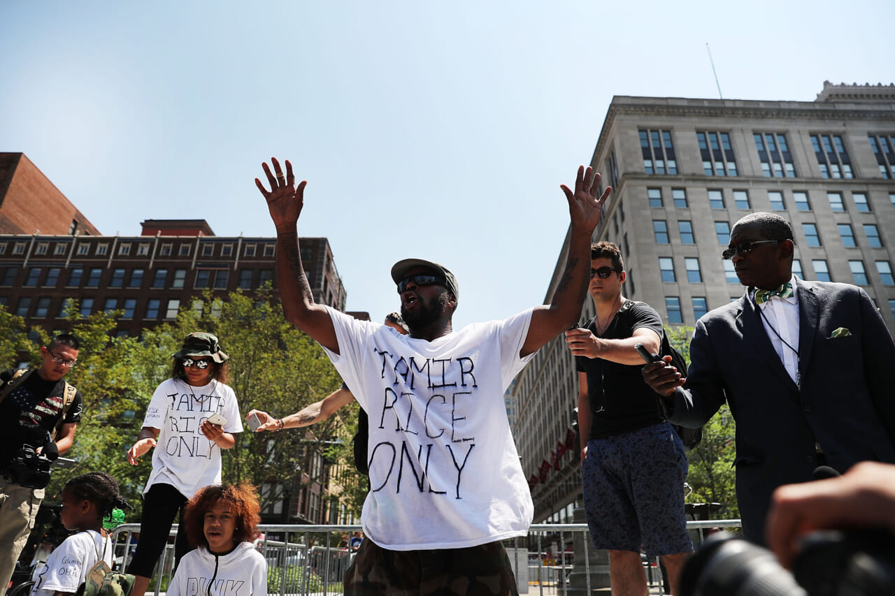 Protestors Rally Outside Republican National Convention In Cleveland