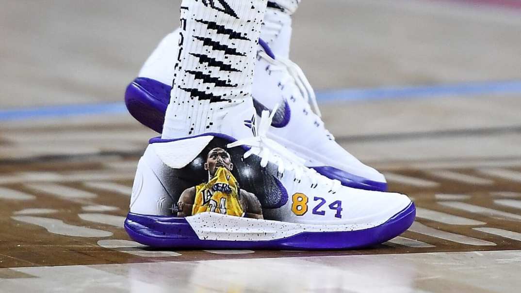 Nike sneakers featuring a tribute to Kobe and Gianna Bryant