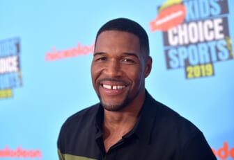 Michael Strahan tells ‘gap nation’ that his signature smile is  ‘here to stay’