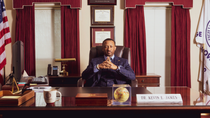 Dr. Kevin James is eager to lead Morris Brown College into a new era