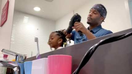 Kel Mitchell shares super sweet video of daddy-daughter hairstyle moment