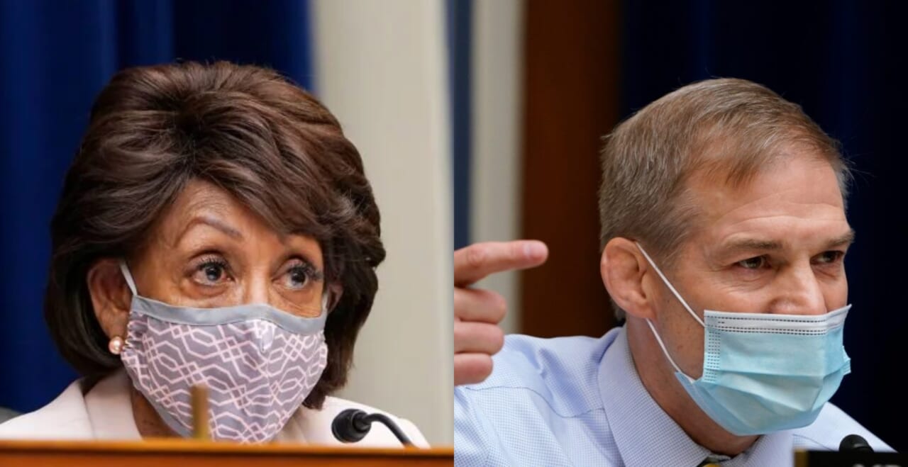 Rep. Maxine Waters Rep. Jim Jordan thegrio.com