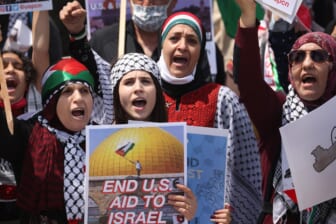 Palestinian Organizations In Chicago Protest Israeli Attacks On Gaza