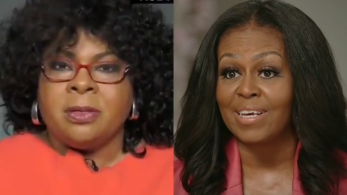 April Ryan and Michelle Obama