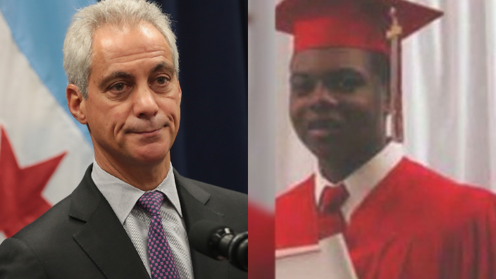 Former Chicago mayor Rahm Emanuel and Laquan McDonald