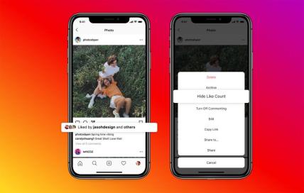 Facebook, Instagram will allow users to hide ‘like’ counts