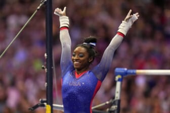 What pressure? Biles soars to lead at U.S. Olympic Trials