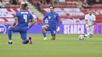 England soccer team again booed by fans for taking a knee