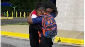 Maryland father surprises son after release from prison in emotional video