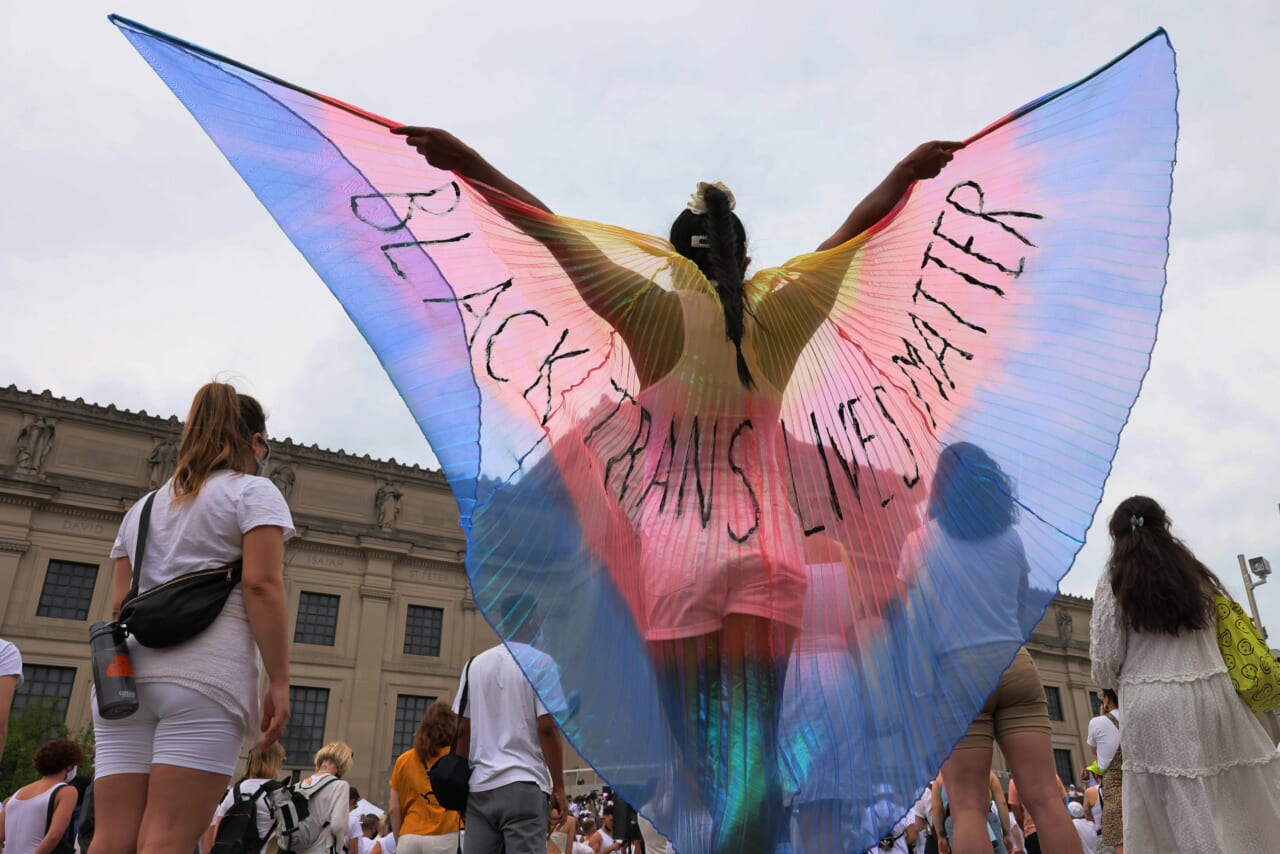 Brooklyn Liberation Group Marches To Protect Trans Youth