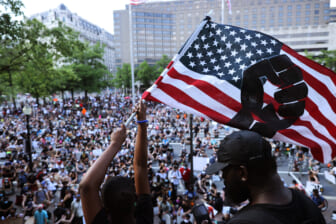 American flag Black Lives Matter, theGrio.com