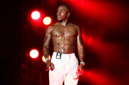 DaBaby performs on stage during Rolling Loud