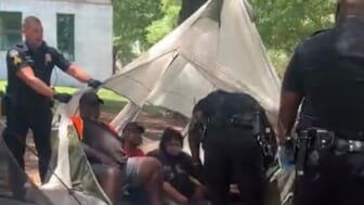 Group in Atlanta arrested during protest fighting against homelessness