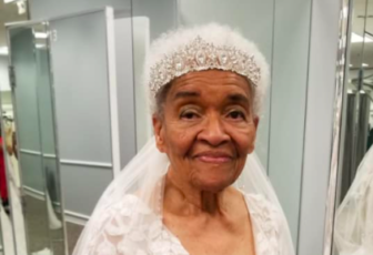 94-year-old woman fulfills lifelong dream of wearing a wedding dress