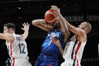 USA men’s basketball loses to France, breaking 25-game Olympic winning streak