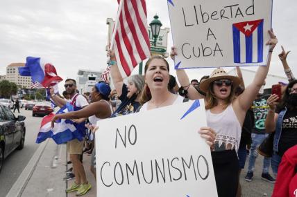 Cubans in Miami talk of boating to island to back protests