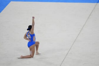 Costa Rica gymnast raises fist, kneels for BLM during Olympics routine