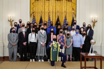 President Biden Welcomes WNBA Champions Seattle Storm To The White House