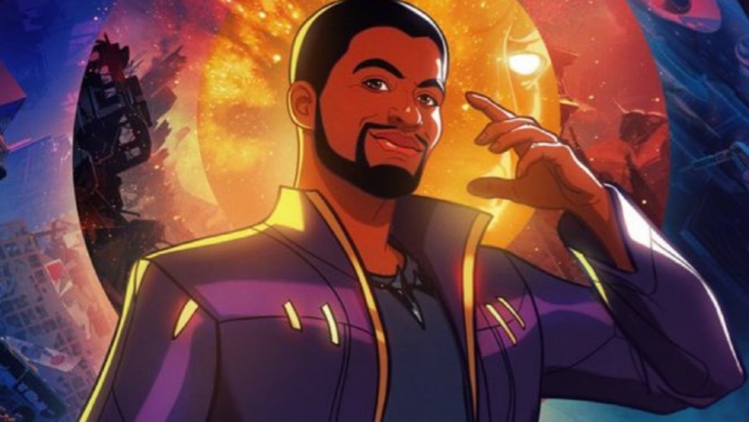 Animated image of T'Challa as Star-Lord