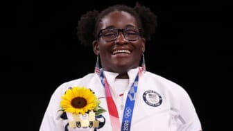 Tamyra Mensah-Stock makes history with Olympic gold medal win