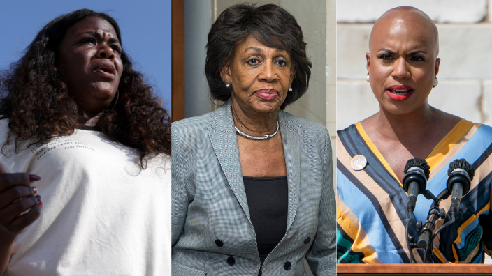 Reps. Cori Bush, Maxine Waters and Ayanna Pressley, theGrio.com