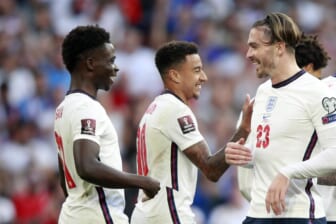 Saka feels the England love with scoring return to Wembley