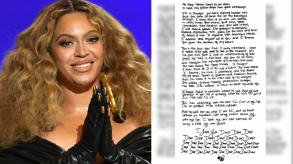 Beyoncé reflects on ‘liberation’ at 40 in handwritten birthday letter