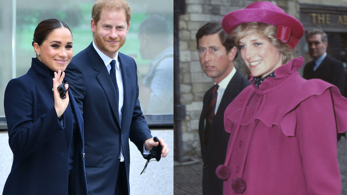 Meghan Markle, Prince Harry, Prince Charles and Princess Diana, theGrio.com