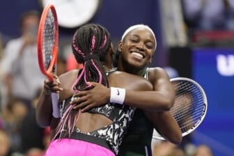 Stephens overpowers Gauff at US Open; Osaka’s opponent withdraws