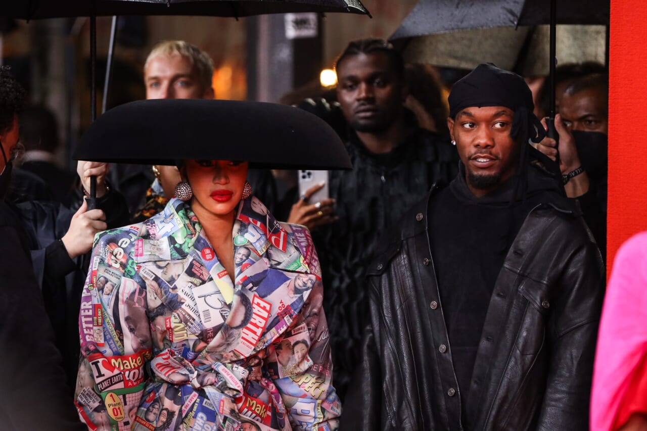 Balenciaga fashion show, attended by stars like Kanye, Offset and